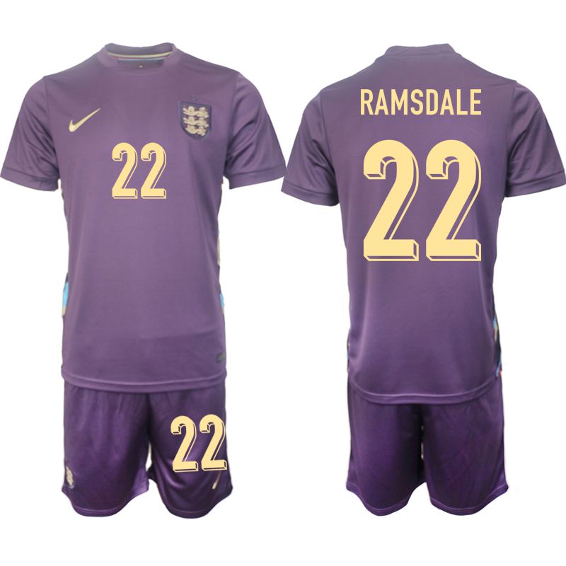 Men 2024-2025 Season England away purple #22 Soccer Jersey
